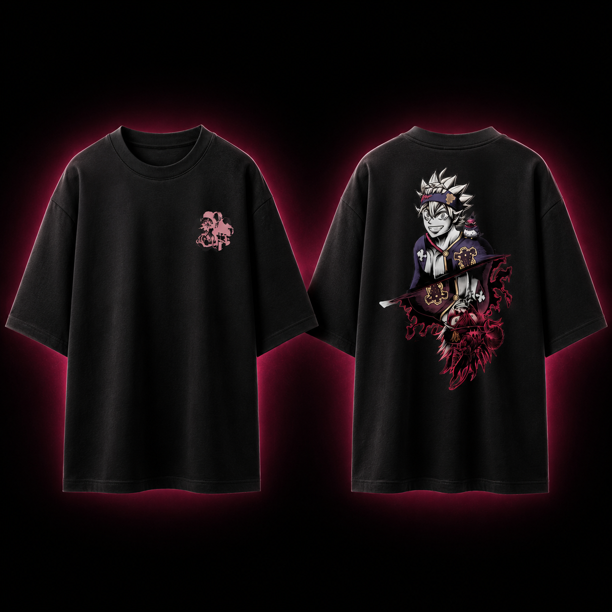 Black Clover Asta Oversized Standard T-Shirt