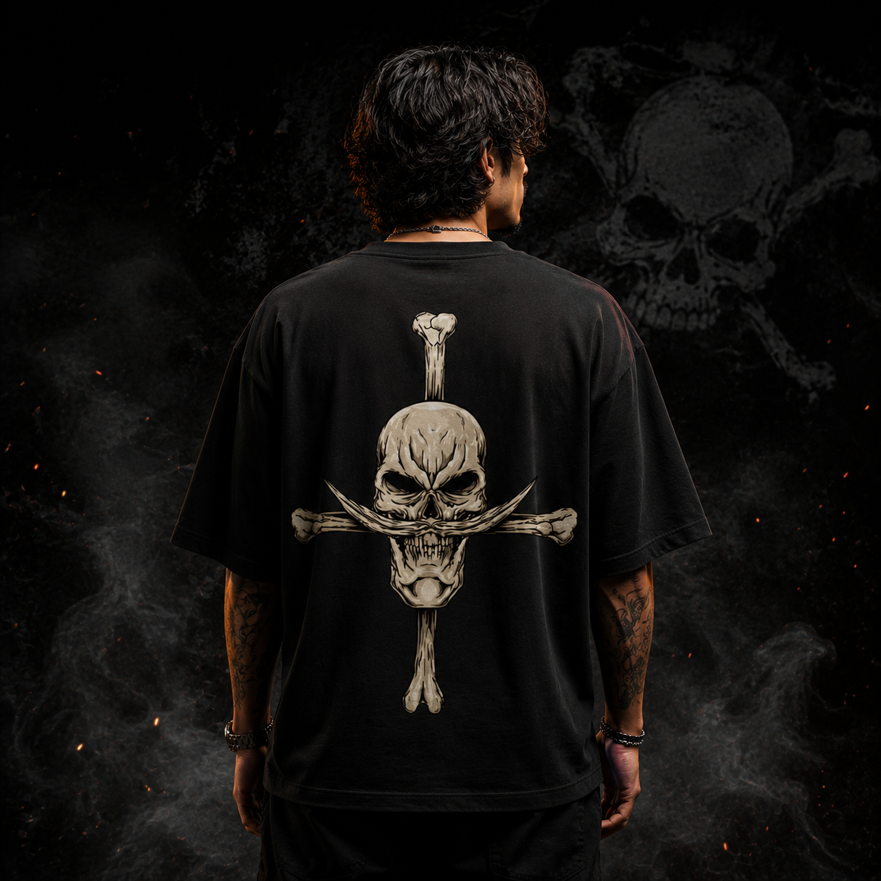 One Piece Fire Fist Ace Oversized Standard T-Shirt