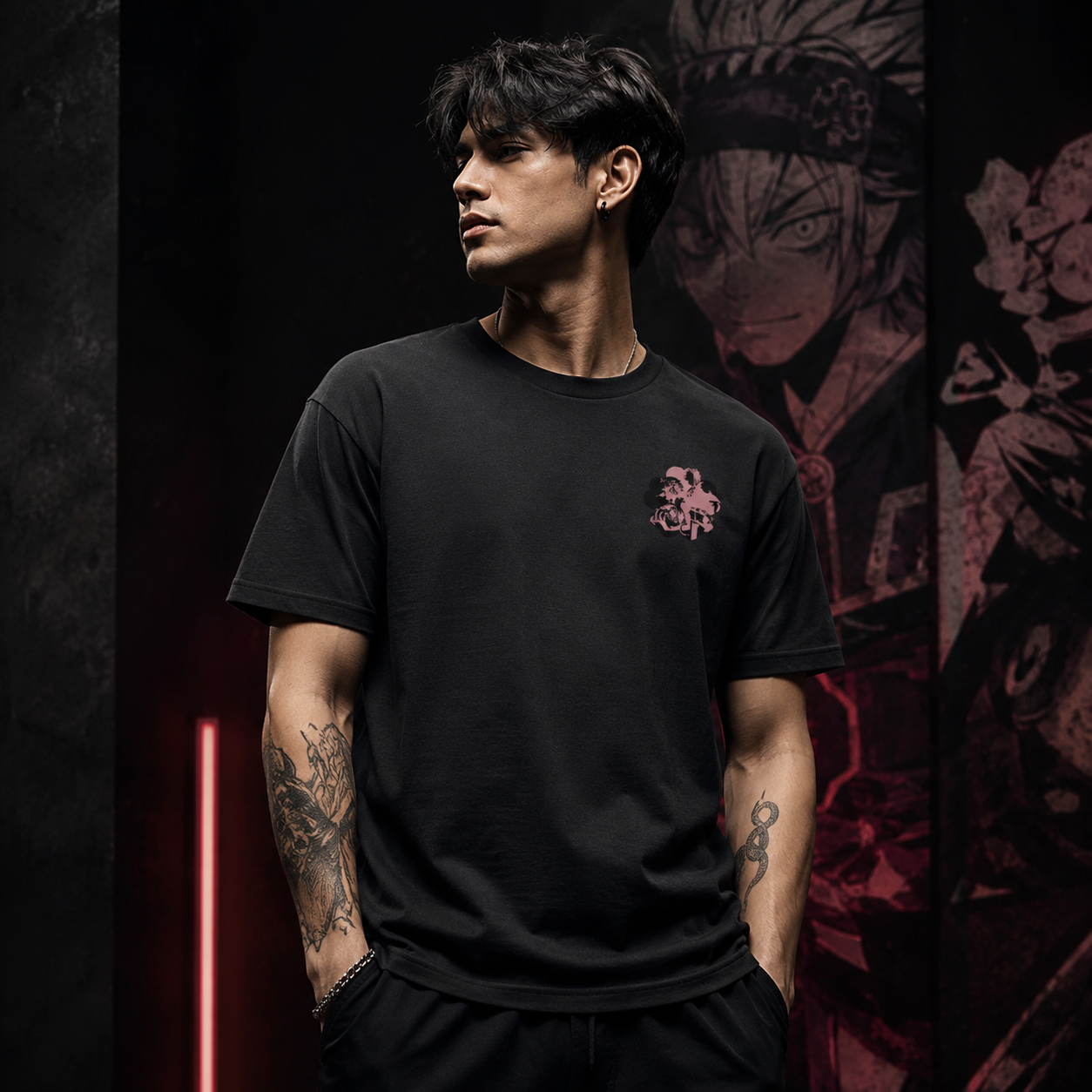 Black Clover Asta Oversized Tee